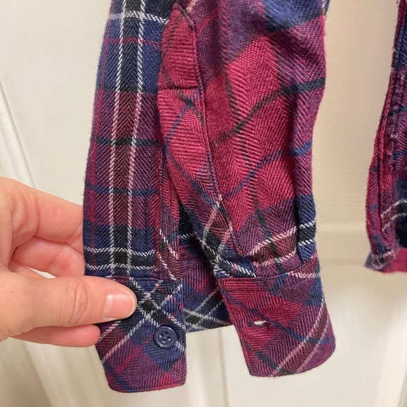 Rails Hunter Button Down in Oxblood/Navy - Picture 5 of 10